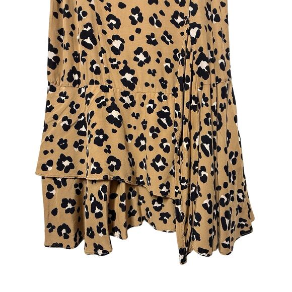 Thakoon Collective Women Brown Animal Print Slip Dress 4 - Picture 4 of 7